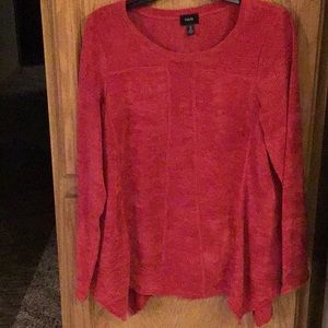 Red long sleeve sweater